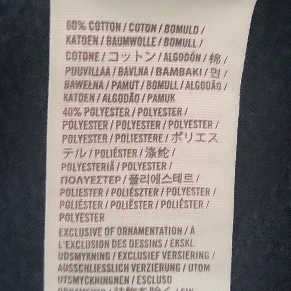 Hollister Dark Blue Zip-up Hooded Sweatshirt - Picture 6 of 7